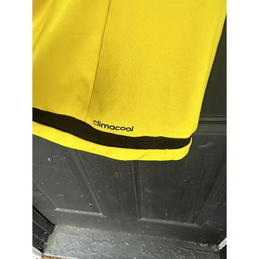 Adidas Men's Medium MLS‎ Columbus Crew SC 2015 Jersey Climacool Barbasol Yellow